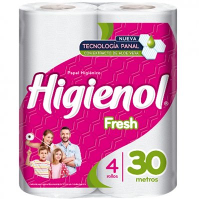 HIGIENOL PAPEL HIGINICO FRESH 4UX30M