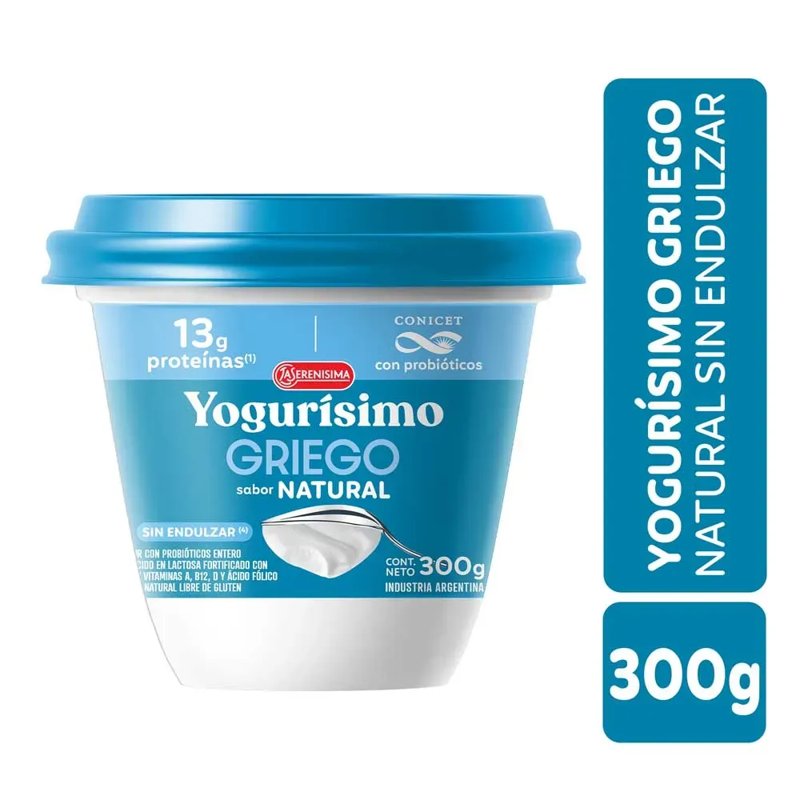 YOGURISIMO YOGUR GRIEGO NATURAL 300G