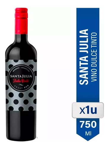 SANTA JULIA VINO TINTO DULCE 750ML