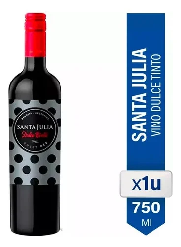 SANTA JULIA VINO TINTO DULCE 750ML