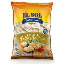 EL SOL RAVIOLES 1KG POLLO Y  VERDURA
